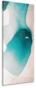 Obraz abstrakce mořského dna - 40x120 cm