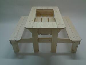 Herold Piknikový stolek Herold s plastovým boxem 