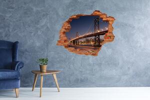 Fototapeta díra na zeď 3D Most San Francisco nd-c-84925741