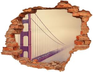 Fototapeta díra na zeď 3D Most San Francisco nd-c-85695619