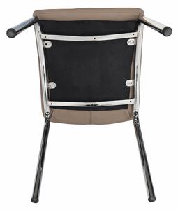 Jídelní židle v béžové barvě s kovovou konstrukcí TK3034