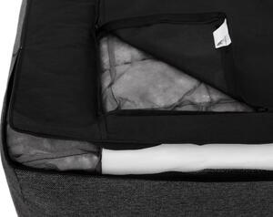 HobbyDog Pelech Glamour - Tmavě šedý Inari VELIKOST: XXL - 120 x 80 cm