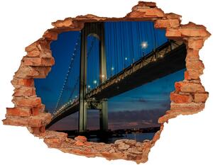 Fototapeta díra na zeď 3D Brooklynský most nd-c-85968041
