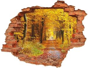 Nálepka fototapeta 3D výhled Podzim les nd-c-86844242