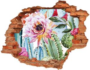 3D díra nálepka Kaktusy a květiny nd-c-86911786