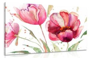 Obraz nádherné tulipány v zajímavém provedení - 120x80 cm