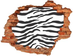 Fotoobraz díra na stěnu nálepka Zebra pozadí nd-c-87477290