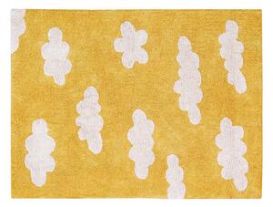 MUZZA Pratelný koberec cloudio 120 x 160 cm žlutý