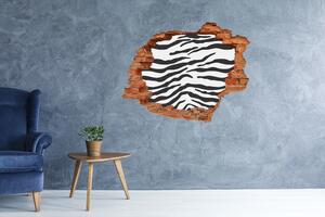 Fotoobraz díra na stěnu nálepka Zebra pozadí nd-c-87477290