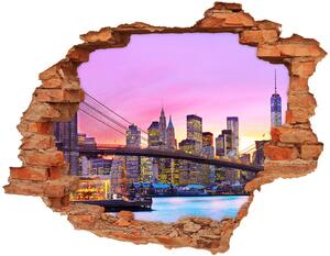 Fototapeta díra na zeď 3D Manhattan New York nd-c-88002483