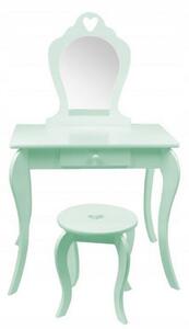 Aga Dětský toaletní stolek + taburet Zelený