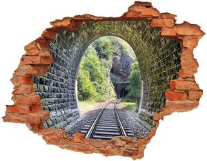 Fototapeta díra na zeď 3D Železniční tunel nd-c-89174539