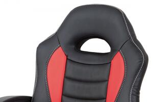 Autronic Kancelářská židle KA-V107 RED červená-černá