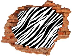 Samolepící díra zeď 3D Zebra pozadí nd-c-89914611