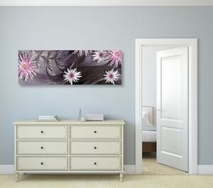 Obraz květiny na nádherném pozadí - 120x40 cm