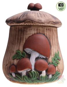 Dóza na sušené houby Popis: Dóza velká - hnědá houba