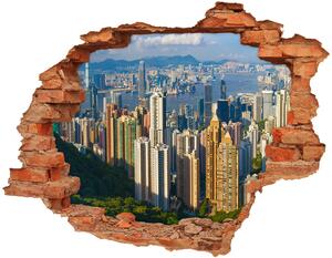 Fototapeta díra na zeď 3D Hongkong panorama nd-c-90238708