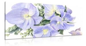 Obraz jemná kompozice květin - 100x50 cm