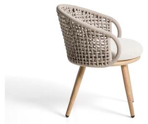 Taupe polstrovaná zahradní židle Lidario – Kave Home