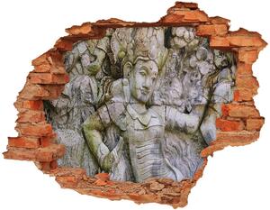 Fototapeta díra na zeď 3D Kamenná socha nd-c-90661239