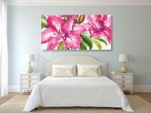 Obraz nádherné květy - 100x50 cm