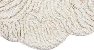MUZZA Vlněný koberec peesh 120 x 170 cm bílý