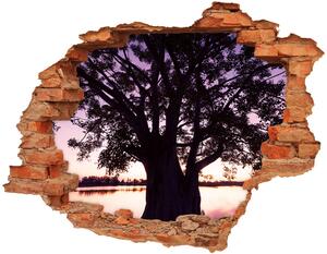 Samolepící díra na stěnu Strom a jezero nd-c-90878216