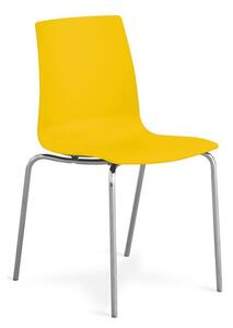 STIMA Plastová židle CANDY mat - žlutá