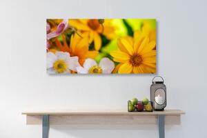 Obraz letní kytice - 100x50 cm