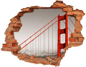 Fototapeta díra na zeď 3D Most San Francisco nd-c-91736681
