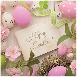 Velikonoční ubrousky Happy Easter! třívrstvé