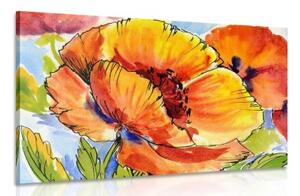 Obraz kytice makových květů - 120x80 cm