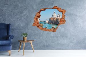 Nálepka 3D díra na zeď Benátky Itálie nd-c-92755099