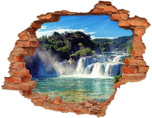 Díra 3D foto tapeta nálepka Vodopády Krka nd-c-92934711