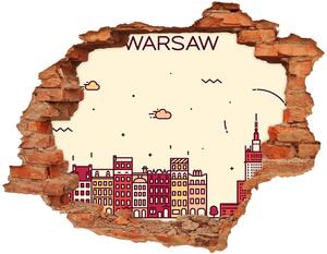 Fototapeta díra na zeď Varšava Polsko nd-c-94037716