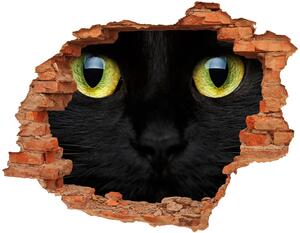 Nálepka 3D díra na zeď Kočičí oči nd-c-94355723