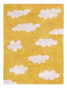 LORENA CANALS Pratelný koberec Clouds Mustard 160 × 120 cm