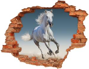 Fototapeta díra na zeď Bílý kůň ve cvalu nd-c-95257889