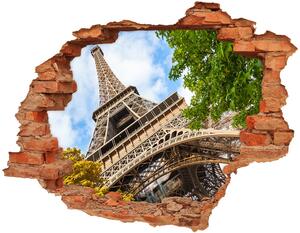 Samolepící díra nálepka Eiffelova věž Paříž nd-c-96010158