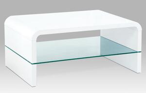 (AHG-010 WT) Konferenční stolek, bílý vysoký lesk AHG-610 WT - SLEVA