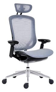 ANTARES Kancelářská židle BAT NET PDH + FOOTREST šedá Antares Z90030201
