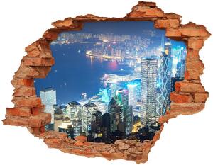 Samolepící díra na stěnu Hong kong noc nd-c-97604985