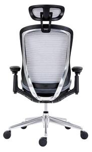 ANTARES Kancelářská židle BAT NET PDH + FOOTREST šedá Antares Z90030201
