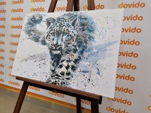 Obraz kreslený leopard - 60x40 cm