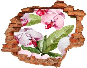 Nálepka díra na zeď Růžové orchideje nd-c-98952398