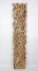 Závěsná dekorace TREE OF LIVE natural , exotické dřevo, ruční práce,100 cm
