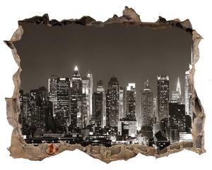 Fototapeta díra na zeď 3D Manhattan New York nd-k-70678313