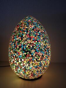 Stolní lampa EGG barevná, 50 cm, mozaika, ruční práce