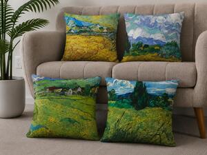 XPOSE® Set povlaků na polštář MALOVANÁ KRAJINA (digitální tisk) 43x43 cm - set 4ks