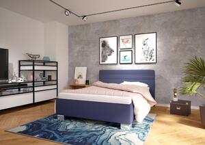 Blanář Sendy čalouněná postel vč. roštu 140 x 200 cm, modrá